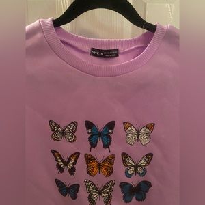 Shein Butterfly Sweatshirt